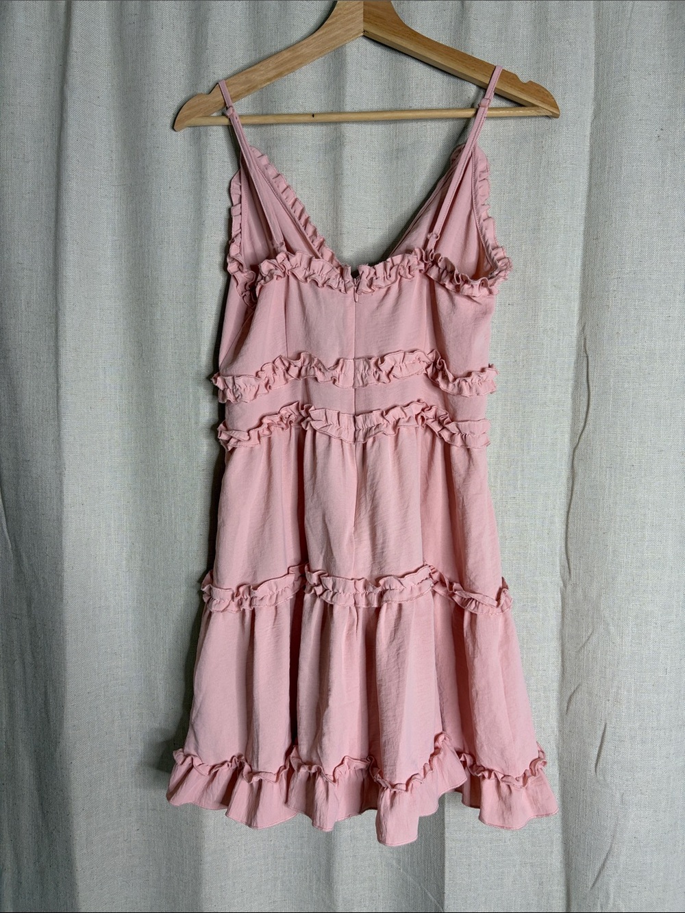 iris Pink Ruffle Chemise Slip - Picture 3 of 3